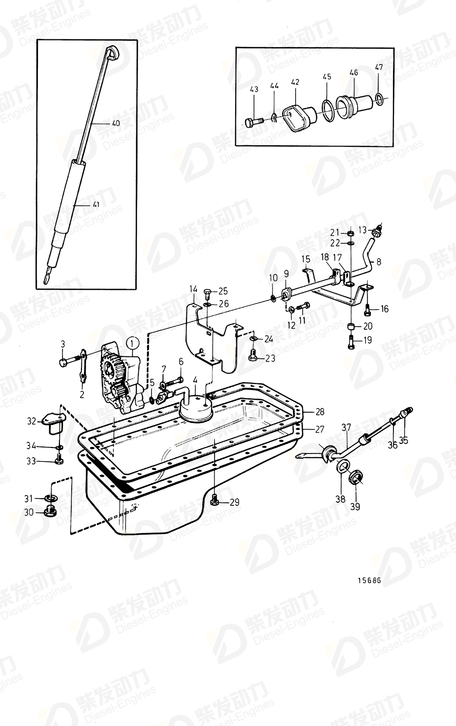 VOLVO Oil pump 479319 Drawing